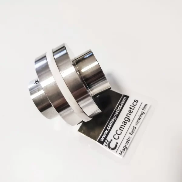 Contactless magnetic disc couplings