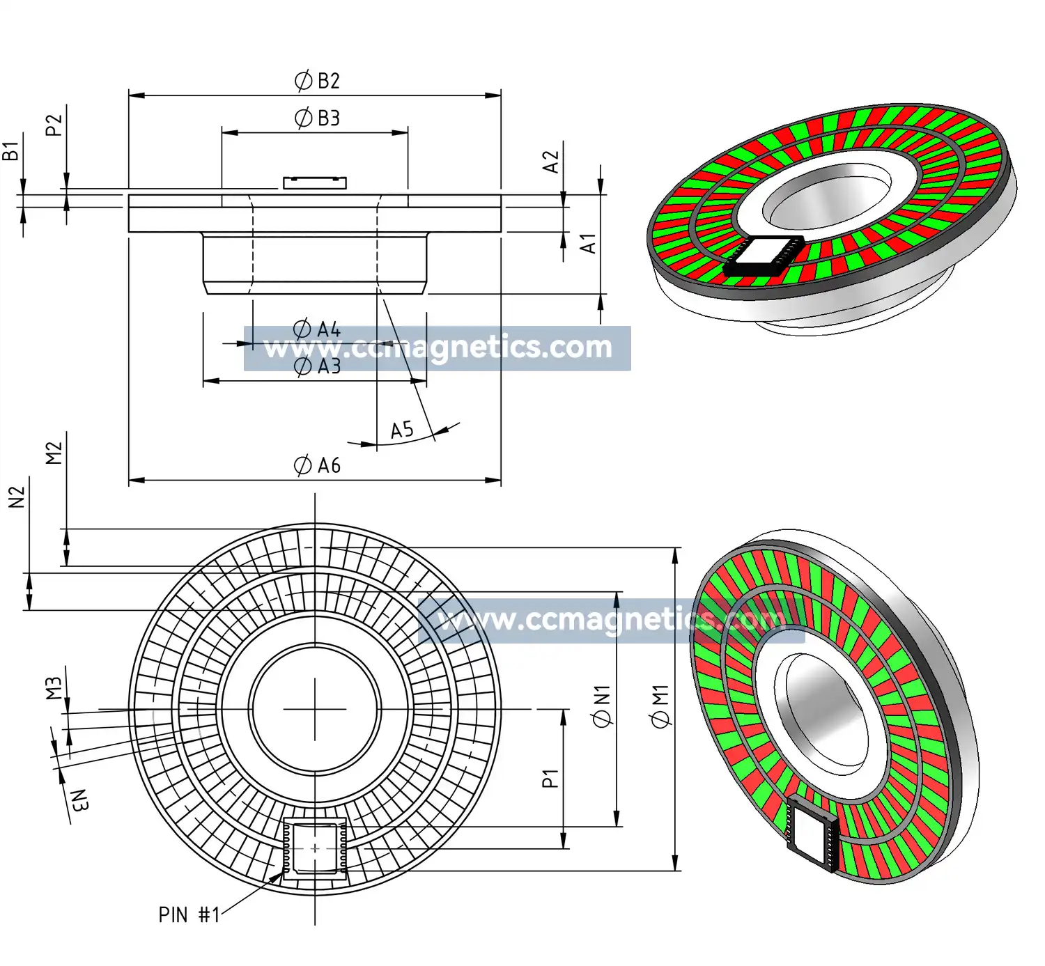 Multipolar Ring Magnets for Encoder Sensors