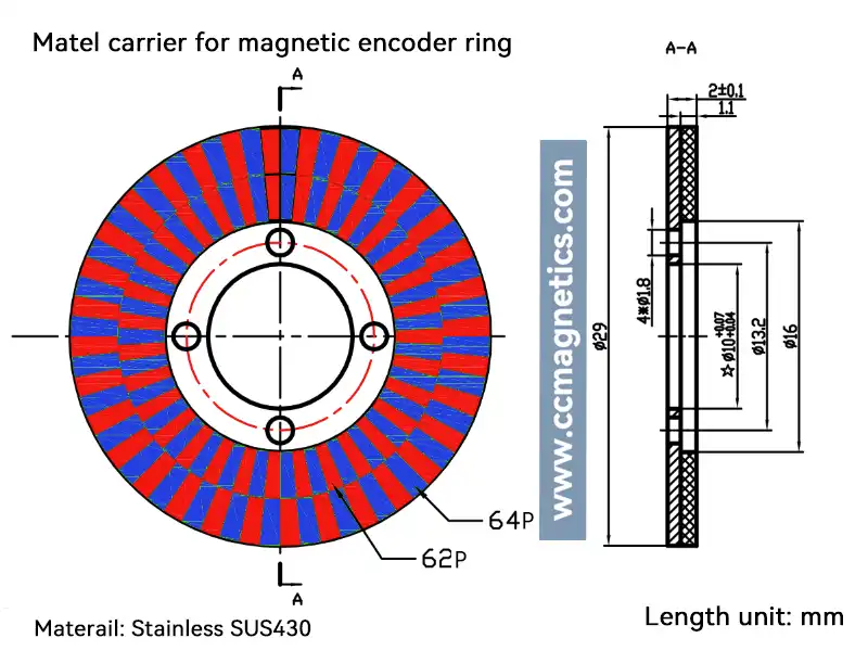 Multiturn Encoders Magnets, MU2S 30-32N